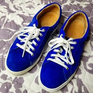 Polo Drew Nappa Blue Suede Sneaker Ralph Lauren